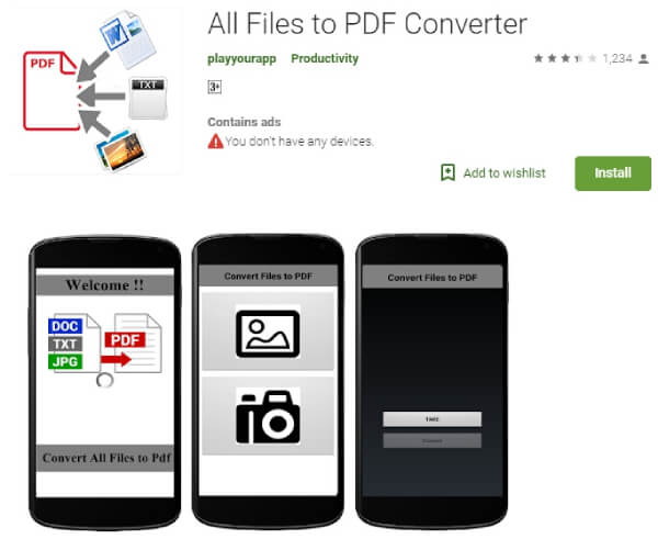 app quét và chuyển đổi sang PDF