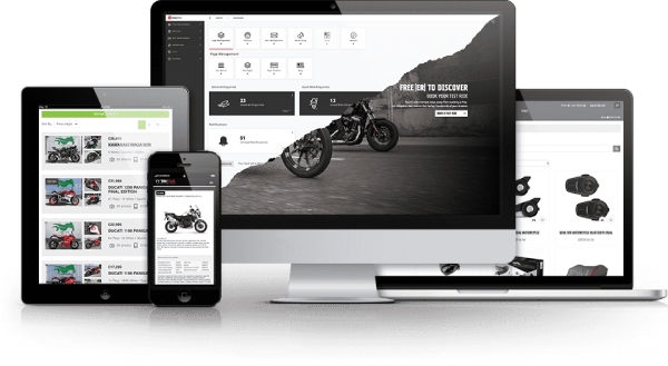 mẫu giao diện web bán ô tô xe máy