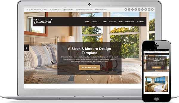 mẫu thiết kế website khách sạn